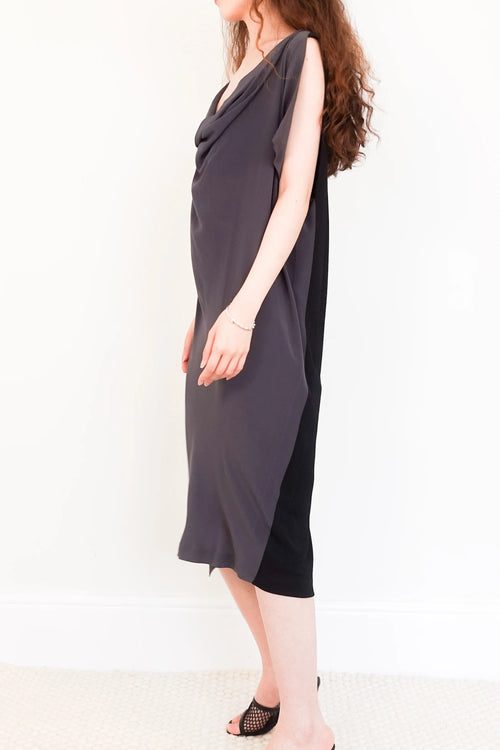 Grey midi dress